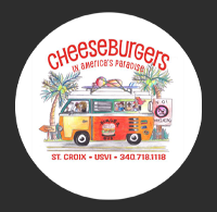 Cheeseburgers in Americas Paradise restaurant st croix